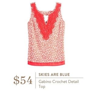 Stitch fix skies are blue gabino top size medium